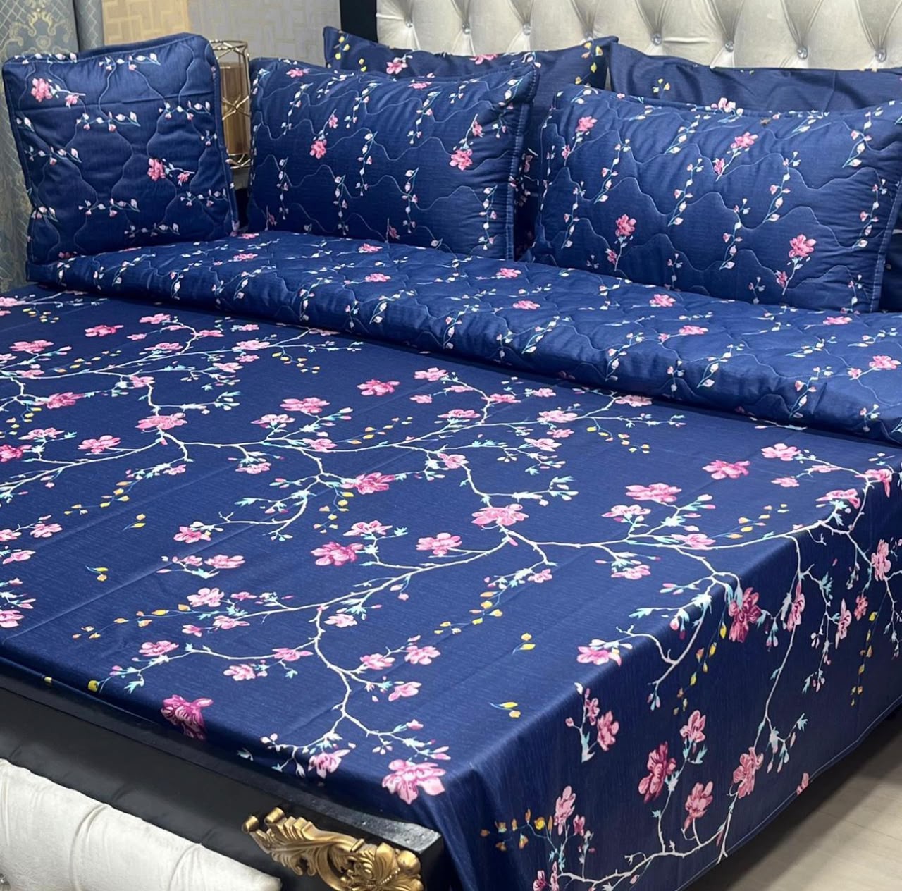 7-Piece Floral Comforter Set – Premium