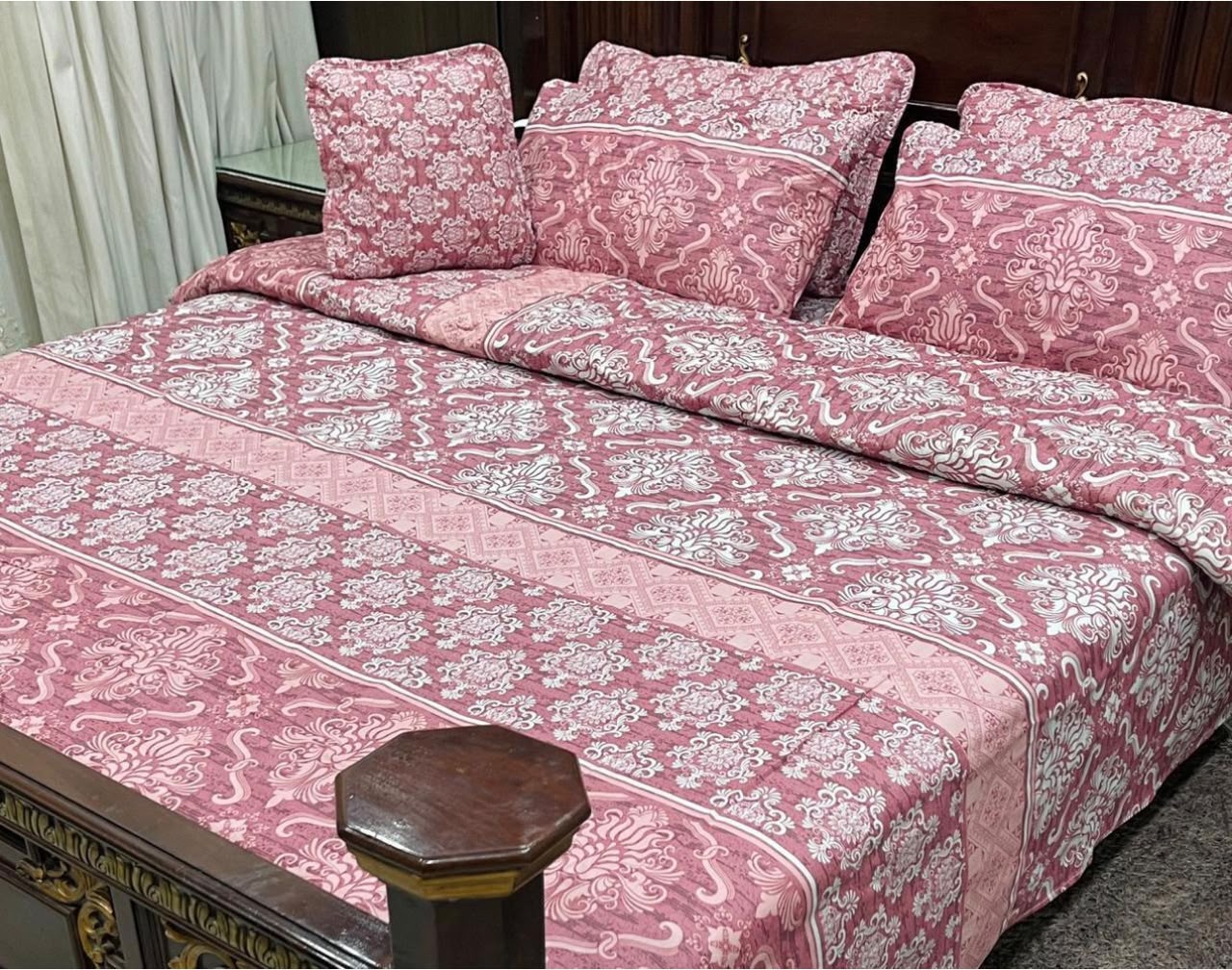 7-Piece Luxury Pink Comforter Set