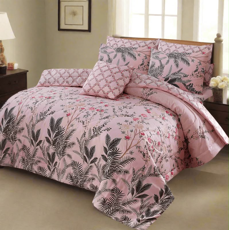 Blush Botanical Comforter Set