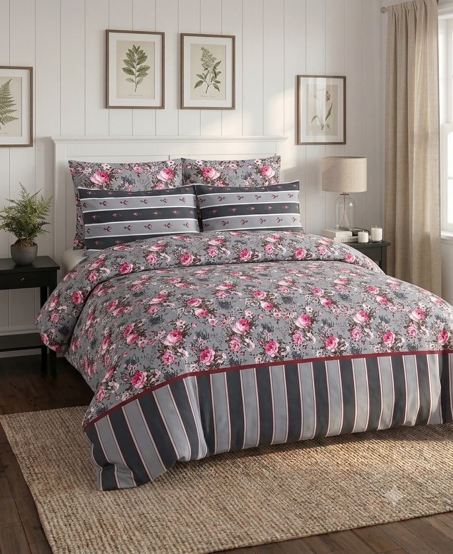 Premium Cotton Floral Bed Sheet Se