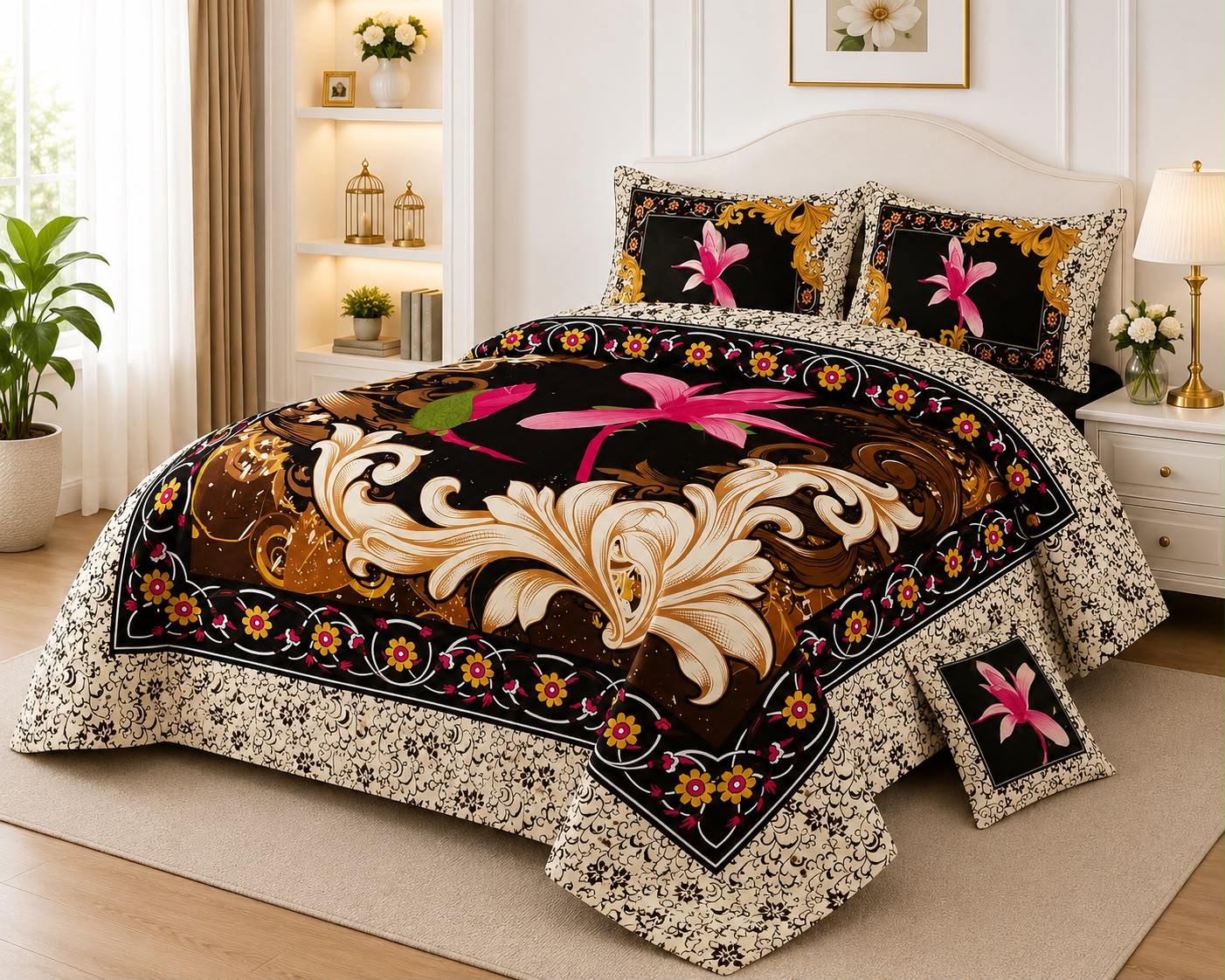 Elegant Floral Dream Bedsheet Set