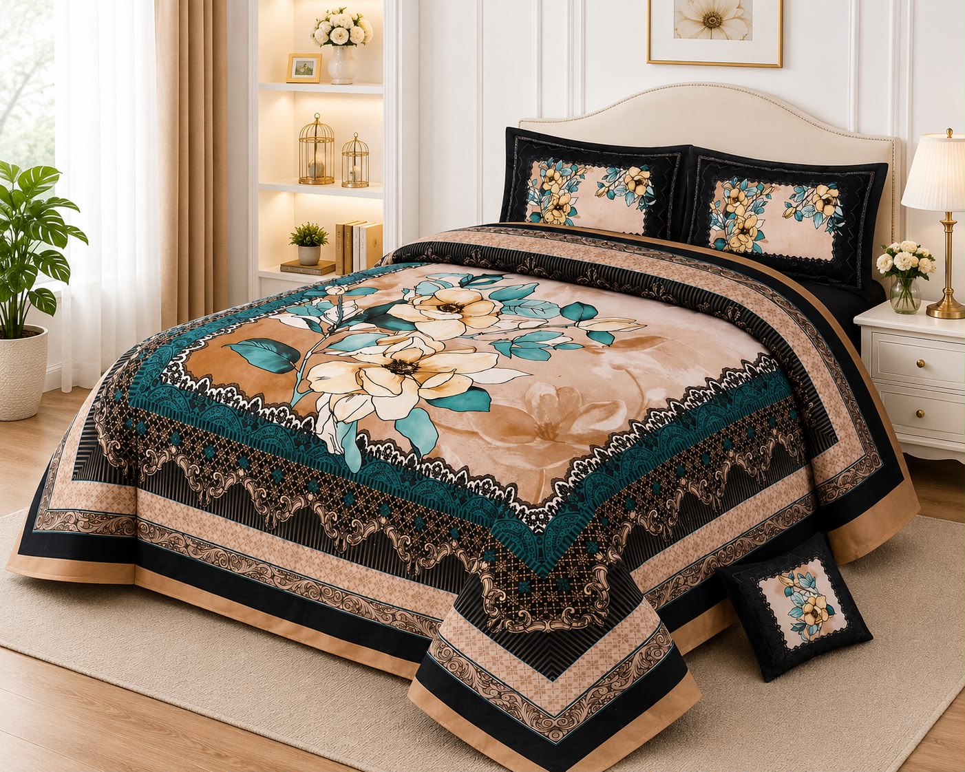 Elegant Blossom Dream Bedsheet Set