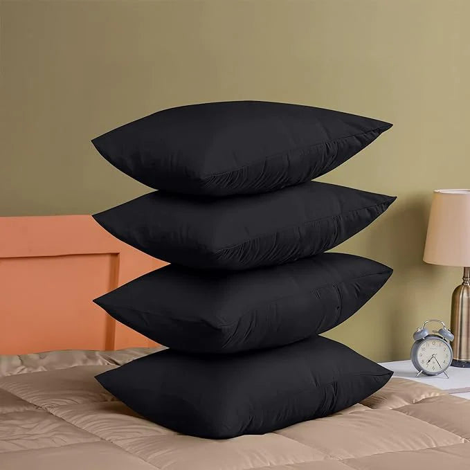 Ferrera Black Pillow Case-Pack of 4