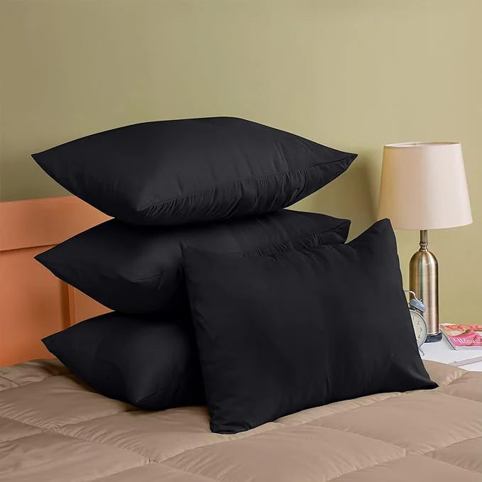 Ferrera Black Pillow Case-Pack of 4