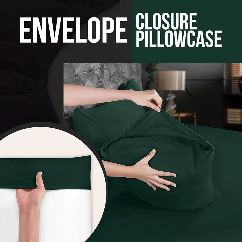 Ferrera Castleton Green Pillow Case-Pack of 4