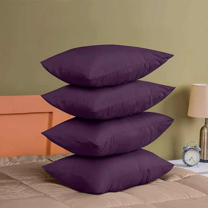 Ferrera Plum Pillow Case-Pack of 4