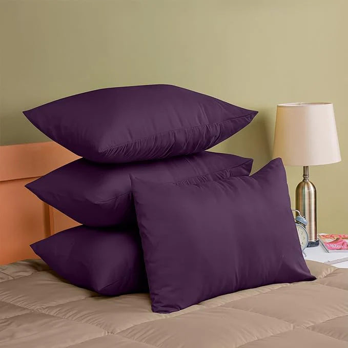 Ferrera Plum Pillow Case-Pack of 4