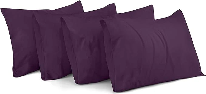 Ferrera Plum Pillow Case-Pack of 4