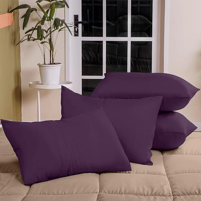Ferrera Plum Pillow Case-Pack of 4