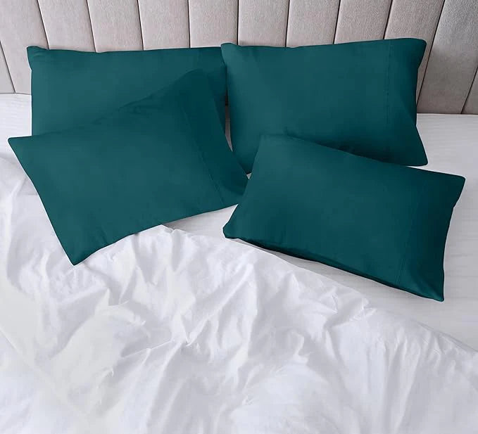 Ferrera Teal Pillow Case-Pack of 4