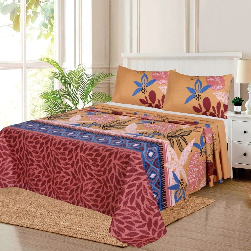 Tea Pink Geometrical - Bed Sheet Set