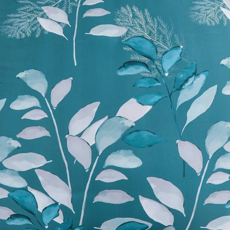 Teal Leaves-Bed Sheet Set